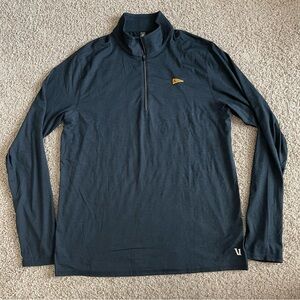Vuori Quarter Zip Alum Heather Half Zip Ease Sweater Pullover